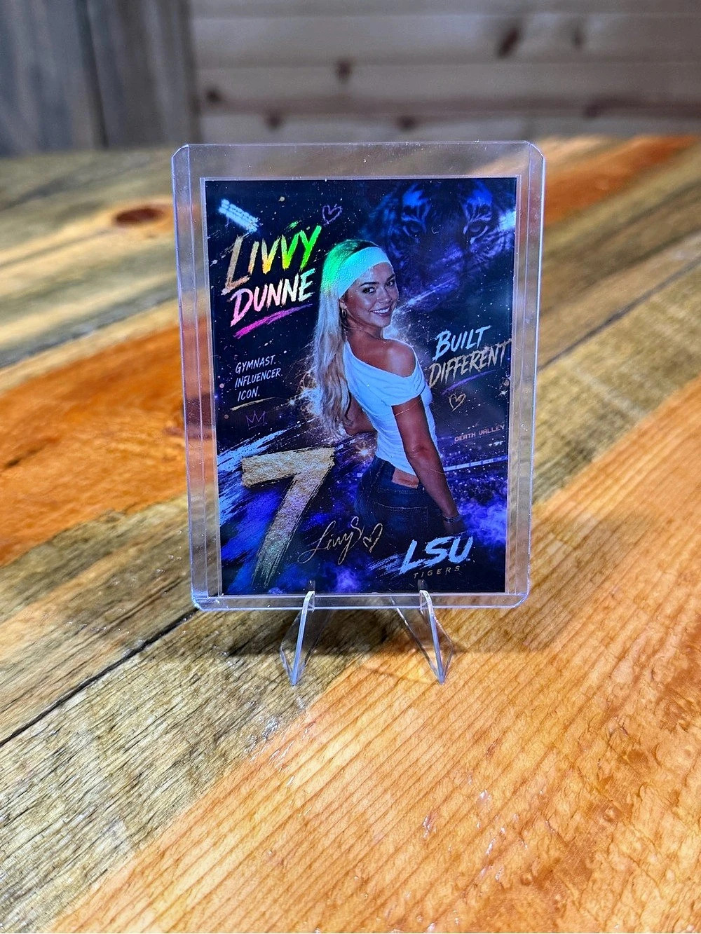 Livvy Dunne LSU Tigers Gymnast Influencer Icon Custom Trading Card